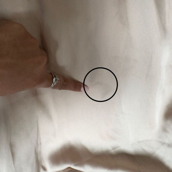 OFF-THE-SHOULDER FLOUNCE SLEEVE EMPIRE WAIST GOWN WITH FRONT SLIT IN CHAMPAGNE - Picture 14 of 16